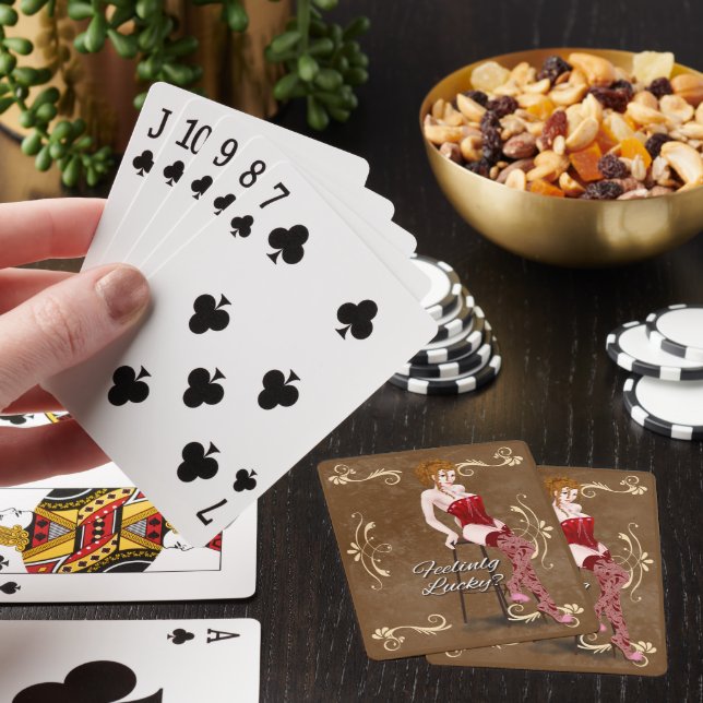 Sassy Feelin' Lucky, Deck of Playing Cards! Cards (In Situ)