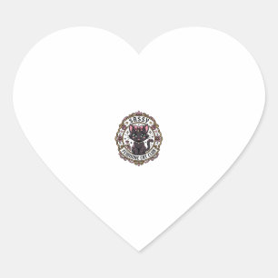 Sassy Feminine Cat Funny Cat Lover Design - Sassy Heart Sticker