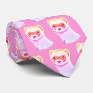 Sassy Ferret In Rainbow Colours Tie