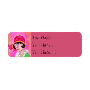 Sassy Flapper Girl Red Hat Roaring Twenties 1920s