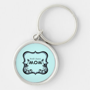 Sassy Floral World's Greatest Mum Keychain