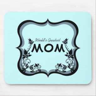 Sassy Floral World's Greatest Mum Mousepad