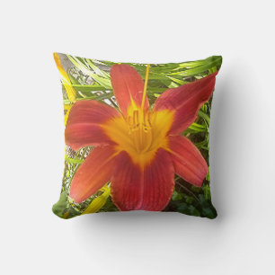 sassy flower Throw Pillow