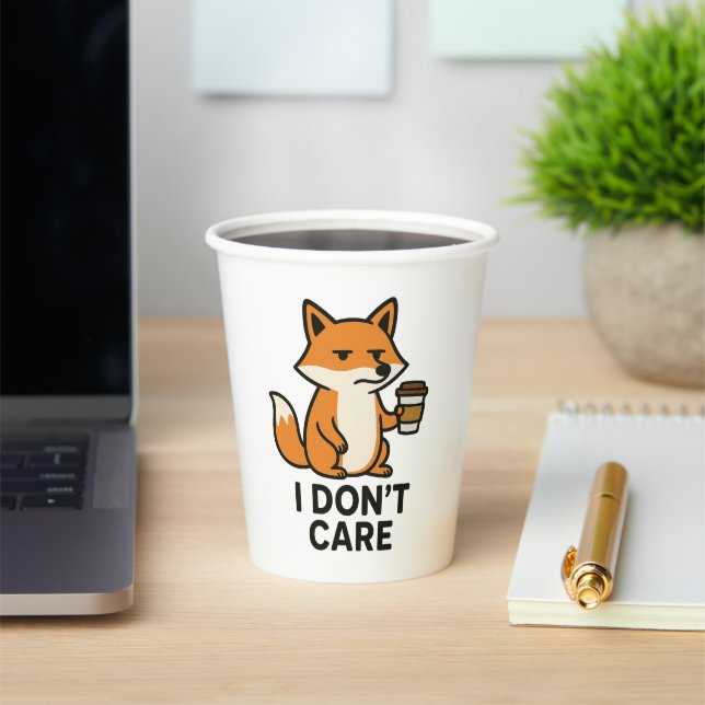 Sassy Fox Mug Paper Cups (Insitu)