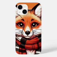 Sassy Fox Wearing a Scarf