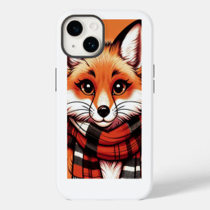 Sassy Fox Wearing a Scarf iPhone 14 Case