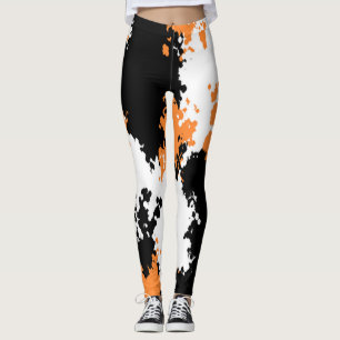 Sassy Girl Camo Leggings - Orange