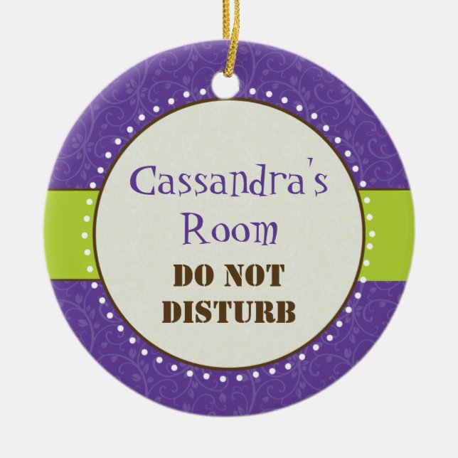 Sassy Girl Room Sign Ornament (Front)