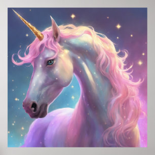 Sassy girly unicorn poster