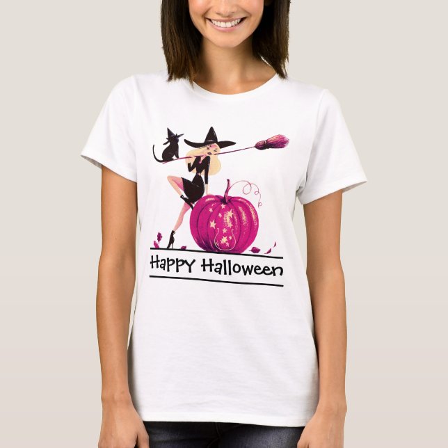 Sassy Halloween Witch Woman's T-Shirt (Front)