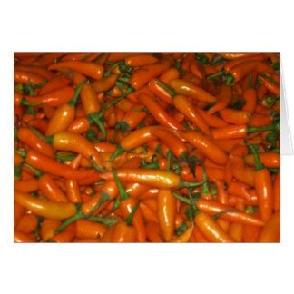 Sassy Hot Orange Chilli Peppers
