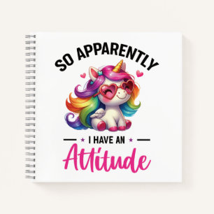 Sassy i have an attitude notebook