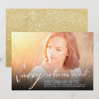 Sassy Is The New Sweet 16th Birthday Party Invite