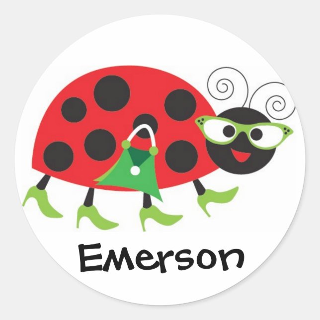 Sassy Ladybug Stickers (Front)