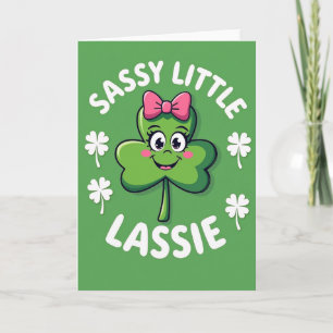 Sassy Lassie Clover Fun Card