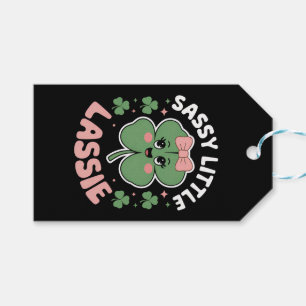 Sassy Little Lassie Funny St Patrick's Day Gift Tags