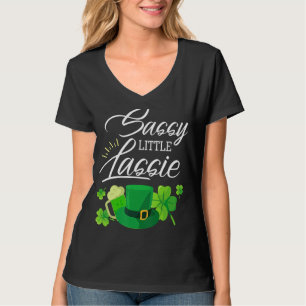 Sassy Little Lassie St Patrick's Day Funny T-Shirt