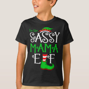 Sassy Mama Elf Funny Christmas T-Shirt