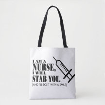 Sassy Nurse Tote bag