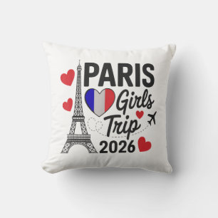 Sassy Paris Girls Trip 2026 Vacation Kids Reunion Cushion