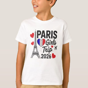 Sassy Paris Girls Trip 2026 Vacation Kids Reunion  T-Shirt