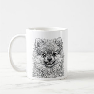 Sassy Pomeranian Coffee Mug - Adorable Puppy Art