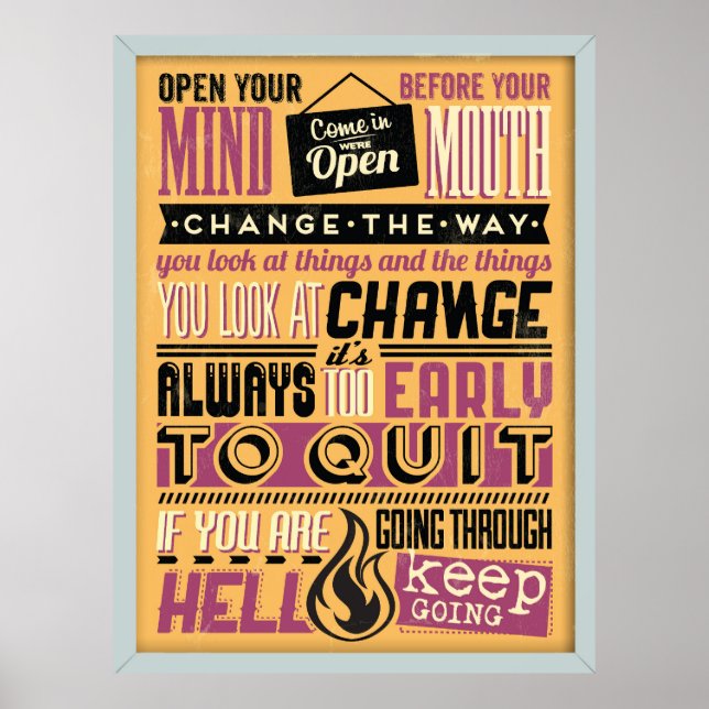 Sassy quote poster (Front)