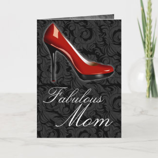 Sassy Red Shoe, Fabulous Mum Card