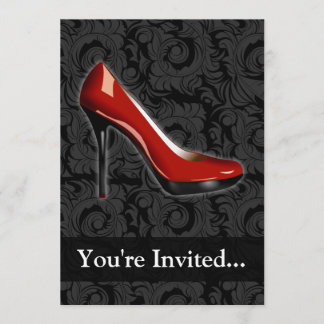 Sassy Red Shoe Invitation