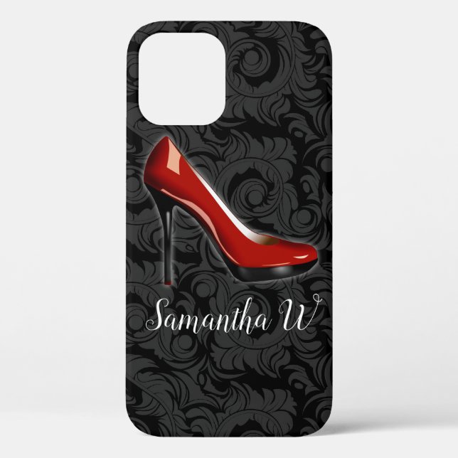 Sassy Red Shoe Ladies Elegant Case-Mate iPhone Case (Back)