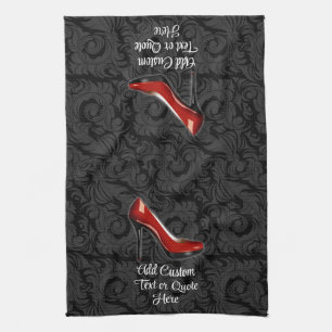 Sassy Red Shoe Tea Towel