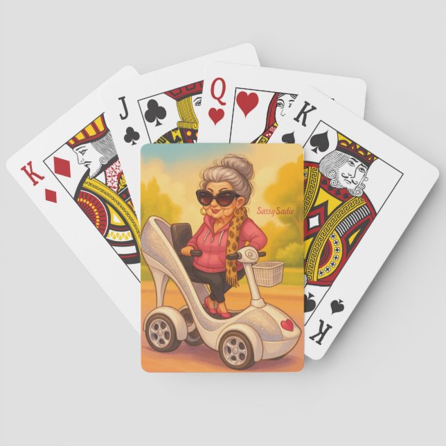 Sassy Sadie's Wild Ride Playing Cards (Back)