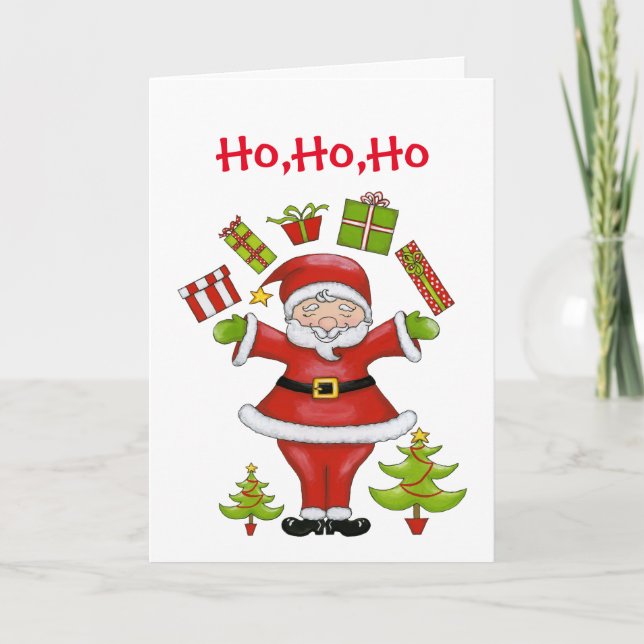 Sassy Santa Holiday Card (Front)