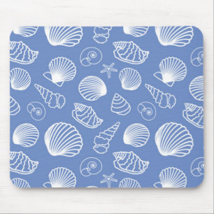 Sassy Seashell Pattern Mouse Mat