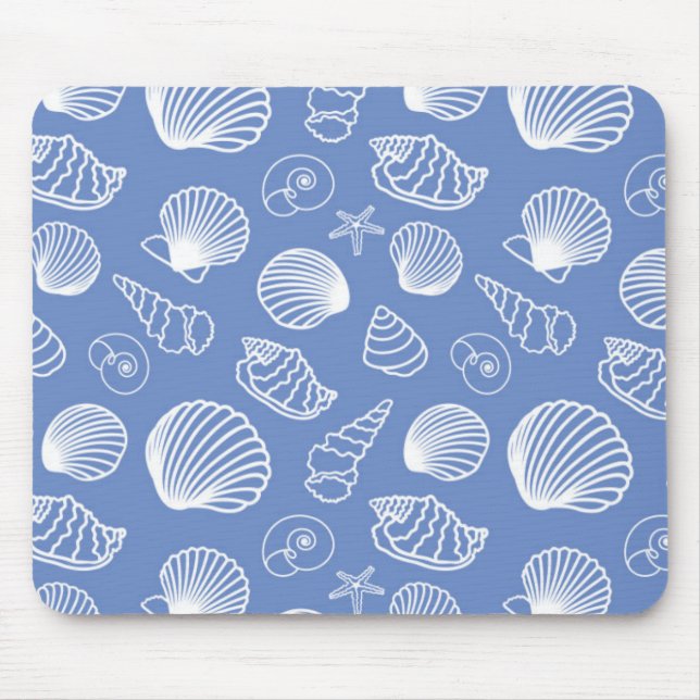 Sassy Seashell Pattern Mouse Mat (Front)