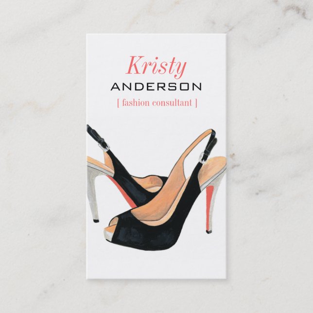 Sassy Shoes Business Card (Front)