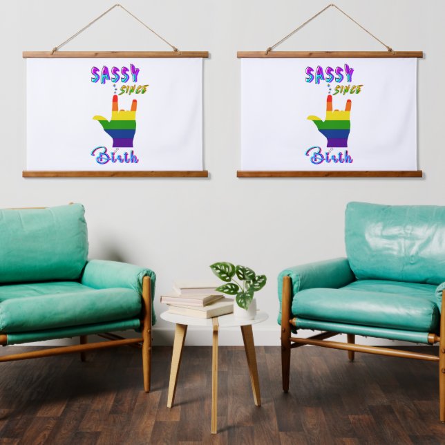 Sassy Since Birth Hanging Tapestry (Living Room)