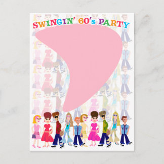 Sassy Sixties Kids! Postcard