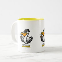 Sassy Smoking Pelican Art | "Keep Moving" Motivati