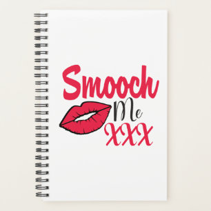 Sassy Smooch Me Lipstick Kiss Me Red Lips Love Planner