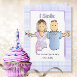 Sassy Snarky Son Funny Saying Cartoon Birthday Card<br><div class="desc">Does your son enjoy a good laugh? This sassy and funny birthday card has a great punch line to put a smile on his face</div>