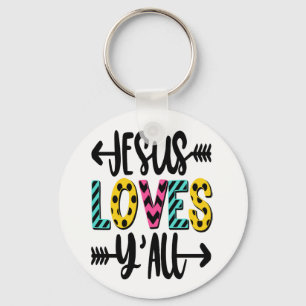 Sassy Southern Jesus Y'all  Bible Christian Key Ring