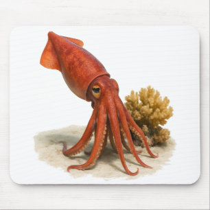 Sassy Squid on Patrol Mouse Mat