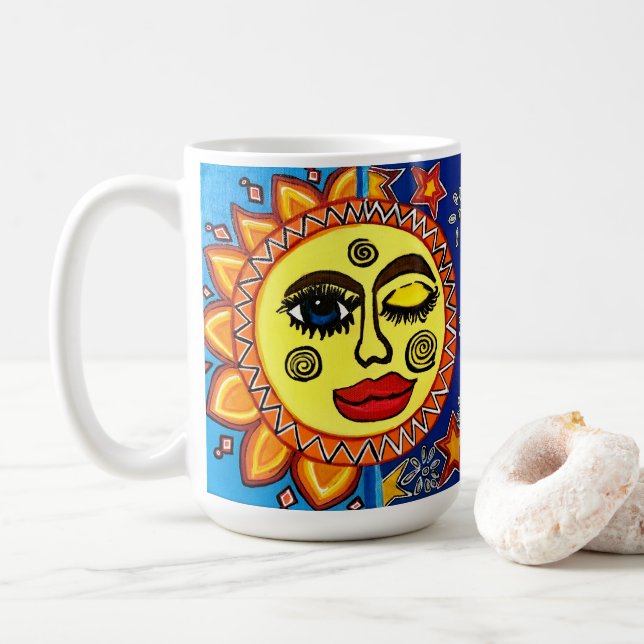 Sassy Sun coffee mug (With Donut)