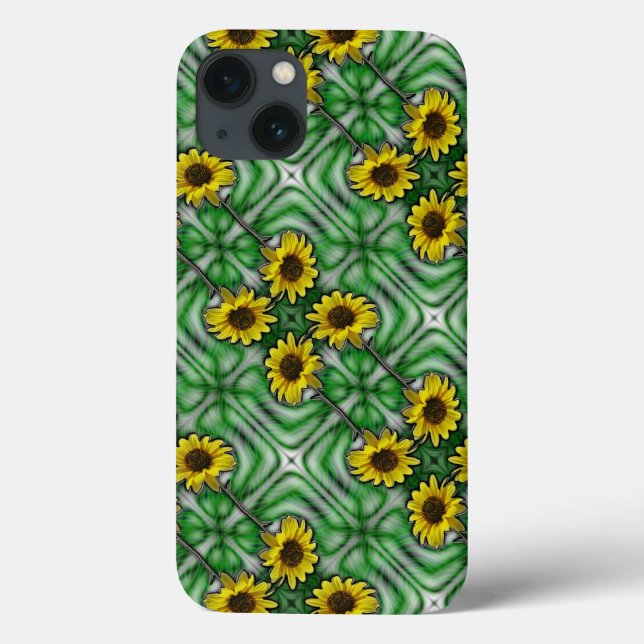 Sassy Sunflowers green Case-Mate iPhone Case (Back)