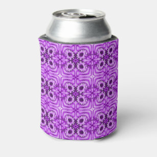 Sassy Sunflowers purple Can Cooler