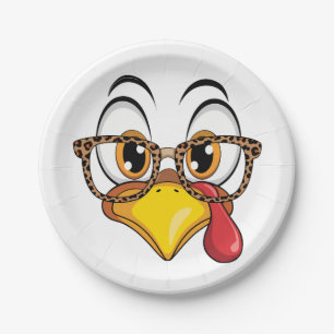 Sassy Thanksgiving Turkey Paper Plate