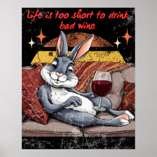Sassy Wine Bunny Decor