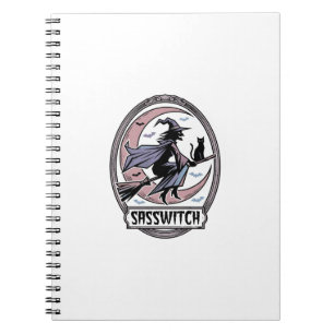 Sassy Witch Shirt Vintage Halloween Art_1 Notebook