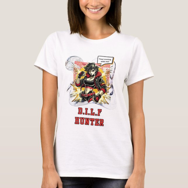 Sassy women who like dads with dad body T-Shirt (Front)